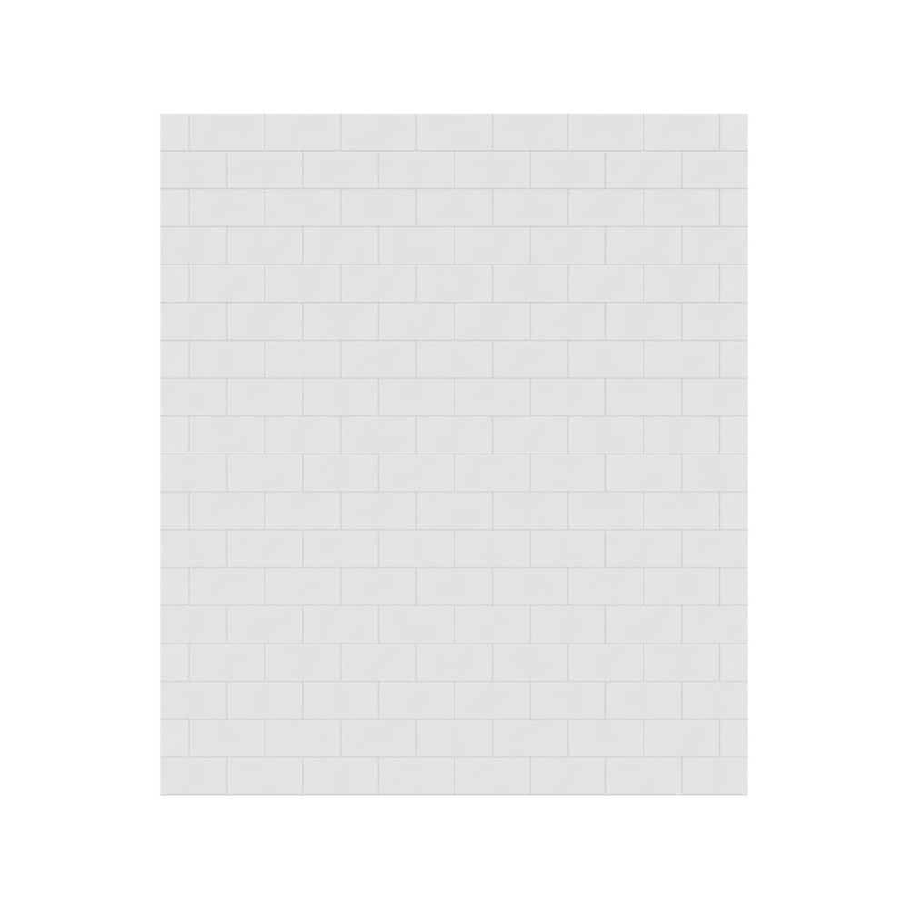 MTMK-8462-1 62 x 84 Swanstone® Metro Subway Tile Glue up Bathtub and Shower Single Wall Panel