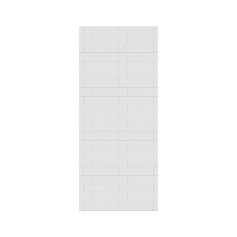 MTMK-8442-1 42 x 84 Swanstone® Metro Subway Tile Glue up Bathtub and Shower Single Wall Panel