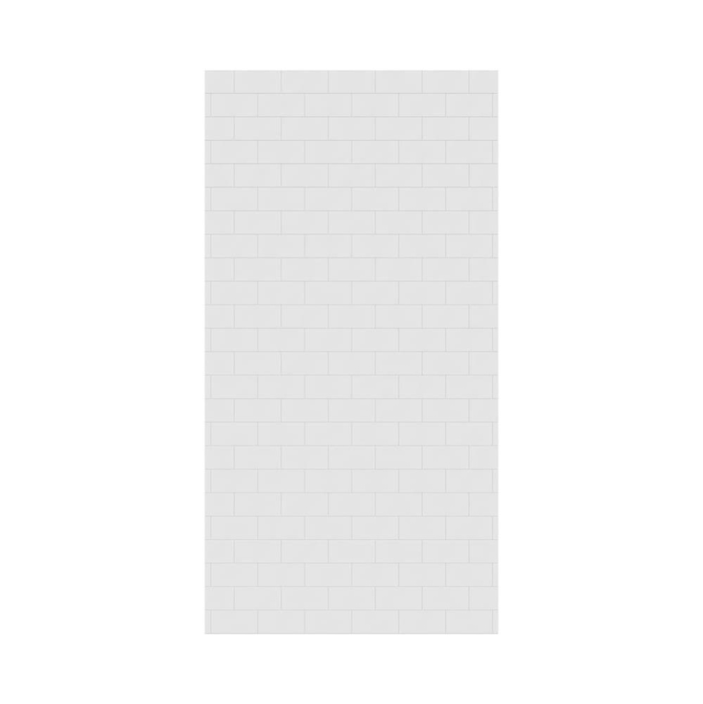 MTMK-9650-1 50 x 96 Swanstone® Metro Subway Tile Glue up Bathtub and Shower Single Wall Panel