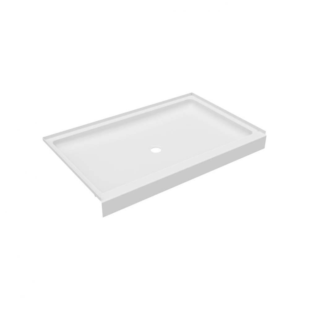 R-3454 34 x 54 Veritek Alcove Shower Pan with Center Drain in White