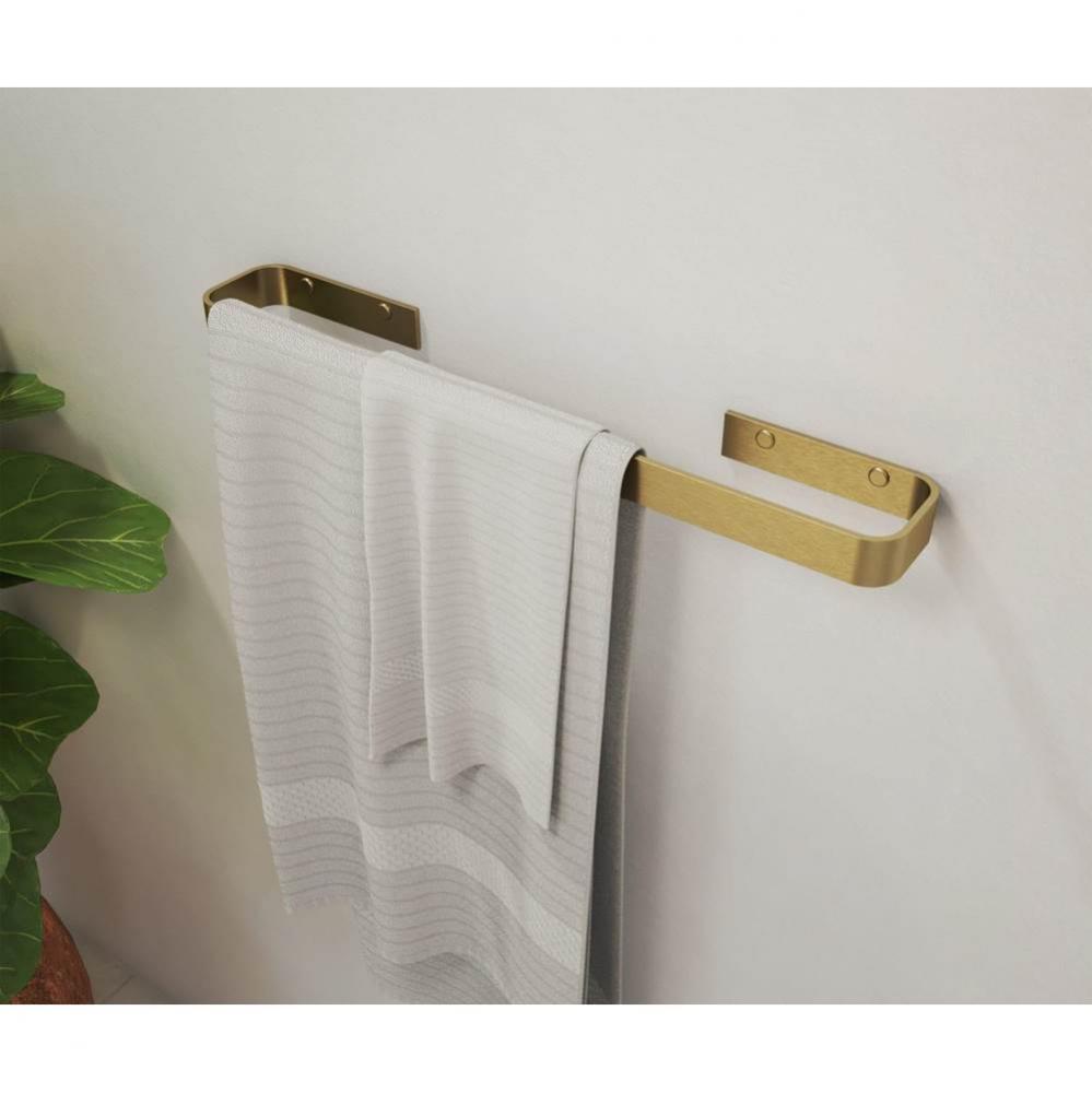 Odile Suite 18 in. Single Towel Bar in Brushed Gold