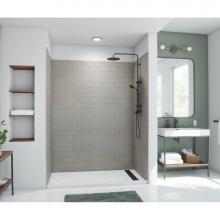 Swan MTMK843062.212 - MTMK84-3062 30 x 62 x 84 Swanstone® Metro Subway Tile Glue up Bathtub and Shower Wall Kit in