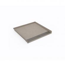 Swan ST03838.218 - STF-3838 38 x 38 Performix Alcove Shower Pan with Center Drain Limestone