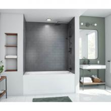 Swan MTMK723250.209 - MTMK72-3250 32 x 50 x 72 Swanstone® Metro Subway Tile Glue up Bathtub and Shower Wall Kit in