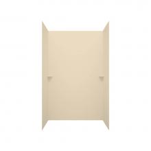 Swan SK366296.037 - SK-366296 36 x 62 x 96 Swanstone® Smooth Glue up Shower Wall Kit in Bone