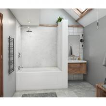 Swan MSMK724262.221 - MSMK72-4262 42 x 62 x 72 Swanstone® Modern Subway Tile Glue up Bathtub and Shower Wall Kit in