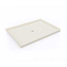 Swan SF04260MD.037 - SS-4260 42 x 60 Swanstone® Alcove Shower Pan with Center Drain in Bone