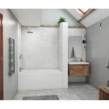 Swan MSMK723442.221 - MSMK72-3442 34 x 42 x 72 Swanstone® Modern Subway Tile Glue up Bathtub and Shower Wall Kit in