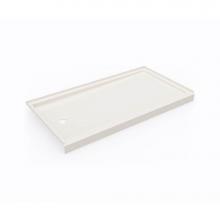 Swan SR03260RM.018 - SR-3260LM/RM 32 x 60 Swanstone® Alcove Shower Pan with Right Hand Drain in Bisque