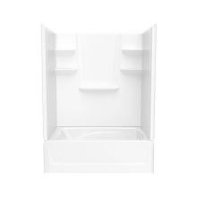 Swan VP6042CTSR.010 - VP6042CTSL/R 60 x 42 Veritek™ Pro Alcove Right Hand Drain Four Piece Tub Shower in White