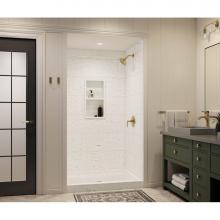 Swan TSMK723442.221 - TSMK72-3442 34 x 42 x 72 Swanstone® Traditional Subway Tile Glue up Bathtub and Shower Wall K