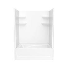 Swan VP6042CTS2AR.010 - VP6042CTS2AL/R 60 x 42 Veritek™ Pro Alcove Right Hand Drain Four Piece Tub Shower in White
