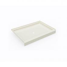 Swan SF03448MD.037 - SS-3448 34 x 48 Swanstone® Alcove Shower Pan with Center Drain in Bone
