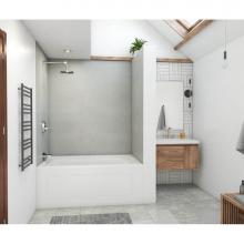 Swan MSMK724262.203 - MSMK72-4262 42 x 62 x 72 Swanstone® Modern Subway Tile Glue up Bathtub and Shower Wall Kit in