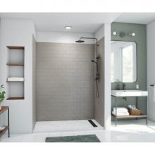 Swan MTMK843062.215 - MTMK84-3062 30 x 62 x 84 Swanstone® Metro Subway Tile Glue up Bathtub and Shower Wall Kit in