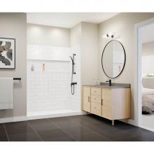 Swan SE6030S.221 - NexTile 6030 Direct-to-Stud Four-Piece Alcove Shower Wall Kit in Carrara