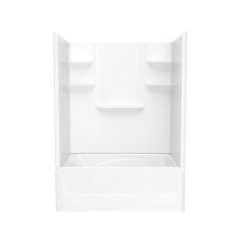Swan VP6042CTSML.010 - VP6042CTSML/R 60 x 42 Veritek™ Pro Alcove Left Hand Drain Four Piece Tub Shower in White