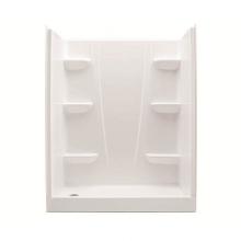 Swan VP6030CSR.010 - VP6030CSL/R 60 x 30 Solid Surface Alcove Right Hand Drain Four Piece Shower in White