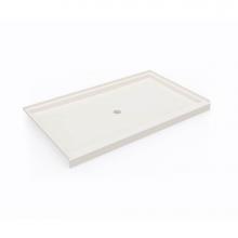 Swan SF03660MD.018 - SS-3660 36 x 60 Swanstone® Alcove Shower Pan with Center Drain in Bisque