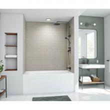 Swan MTMK723250.218 - MTMK72-3250 32 x 50 x 72 Swanstone® Metro Subway Tile Glue up Bathtub and Shower Wall Kit in