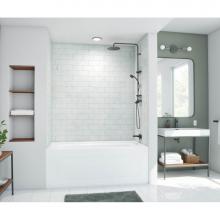 Swan MTMK723250.221 - MTMK72-3250 32 x 50 x 72 Swanstone® Metro Subway Tile Glue up Bathtub and Shower Wall Kit in