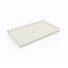 Swan SF03660MD.037 - SS-3660 36 x 60 Swanstone® Alcove Shower Pan with Center Drain in Bone