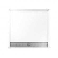Swan FT03838.010 - FTF-3838 38 x 38 Veritek Alcove Shower Pan with Front Center Drain in White