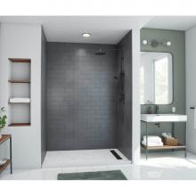 Swan MTMK963662.209 - MTMK96-3662 36 x 62 x 96 Swanstone® Metro Subway Tile Glue up Bathtub and Shower Wall Kit in