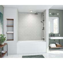 Swan MTMK723450.226 - MTMK72-3450 34 x 50 x 72 Swanstone® Metro Subway Tile Glue up Bathtub and Shower Wall Kit in