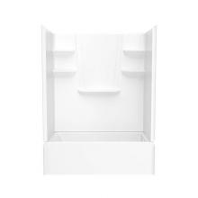 Swan VP6032CTSMINR.010 - VP6032CTSMINL/R 60 x 32 Solid Surface Alcove Right Hand Drain Four Piece Tub Shower in White