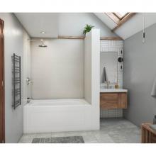 Swan MSMK724262.226 - MSMK72-4262 42 x 62 x 72 Swanstone® Modern Subway Tile Glue up Bathtub and Shower Wall Kit in