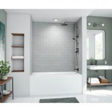 Swan MTMK723450.203 - MTMK72-3450 34 x 50 x 72 Swanstone® Metro Subway Tile Glue up Bathtub and Shower Wall Kit in