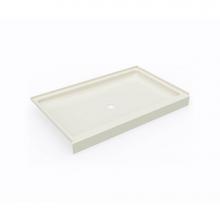 Swan SF03454MD.037 - SS-3454 34 x 54 Swanstone® Alcove Shower Pan with Center Drain in Bone