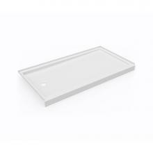 Swan SR03260RM.010 - SR-3260LM/RM 32 x 60 Swanstone® Alcove Shower Pan with Right Hand Drain in White
