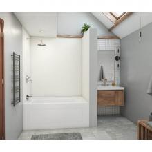 Swan MSMK724262.010 - MSMK72-4262 42 x 62 x 72 Swanstone® Modern Subway Tile Glue up Bathtub and Shower Wall Kit in