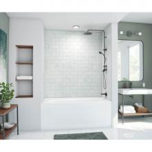 Swan MTMK723450.221 - MTMK72-3450 34 x 50 x 72 Swanstone® Metro Subway Tile Glue up Bathtub and Shower Wall Kit in