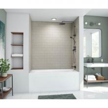 Swan MTMK723450.218 - MTMK72-3450 34 x 50 x 72 Swanstone® Metro Subway Tile Glue up Bathtub and Shower Wall Kit in