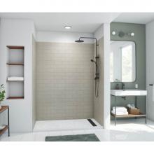 Swan MTMK843062.218 - MTMK84-3062 30 x 62 x 84 Swanstone® Metro Subway Tile Glue up Bathtub and Shower Wall Kit in