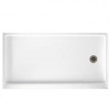 Swan FR03260RM.037 - FR-3260RM 32 x 60 Veritek Alcove Shower Pan with Right Hand Drain in Bone