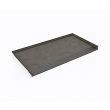 Swan SB03462.209 - SBF-3462 34 x 62 Performix Alcove Shower Pan with Center Drain Charcoal Gray
