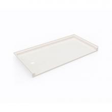 Swan SB03060LM.018 - SBF-3060LM/RM 30 x 60 Swanstone® Alcove Shower Pan with Left Hand Drain in Bisque