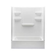 Swan VP6030CTSAR.010 - VP6030CTSAL/R 60 x 30 Solid Surface Alcove Right Hand Drain Four Piece Tub Shower in White