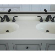 Swan CH022612B.018 - CH2B2261 Chesapeake 22 x 61 Double Bowl Vanity Top in Bisque