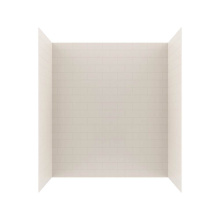 Swan MTMK723062.018 - MTMK72-3062 30 x 62 x 72 Swanstone® Metro Subway Tile Glue up Tub Wall Kit in Bisque