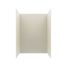 Swan MTMK723450.037 - MTMK72-3450 34 x 50 x 72 Swanstone® Metro Subway Tile Glue up Bathtub and Shower Wall Kit in