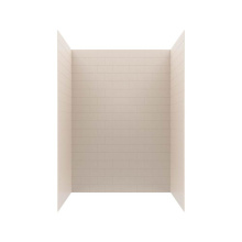 Swan MTMK723450.011 - MTMK72-3450 34 x 50 x 72 Swanstone® Metro Subway Tile Glue up Bathtub and Shower Wall Kit in