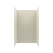 Swan MTMK843450.037 - MTMK84-3450 34 x 50 x 84 Swanstone® Metro Subway Tile Glue up Shower Wall Kit in Bone