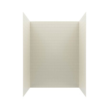 Swan MTMK843662.037 - MTMK84-3662 36 x 62 x 84 Swanstone® Metro Subway Tile Glue up Bathtub and Shower Wall Kit in