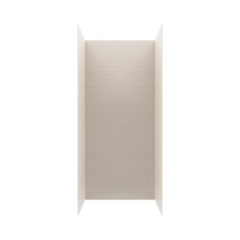 Swan MTMK963442.018 - MTMK96-3442 34 x 42 x 96 Swanstone® Metro Subway Tile Glue up Shower Wall Kit in Bisque