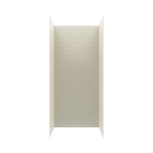 Swan MTMK963442.037 - MTMK96-3442 34 x 42 x 96 Swanstone® Metro Subway Tile Glue up Shower Wall Kit in Bone